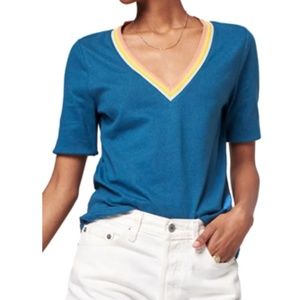 Faherty Whisper Retro T-Shirt in Sea Dream